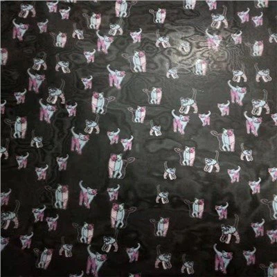 Organza stof med digital print