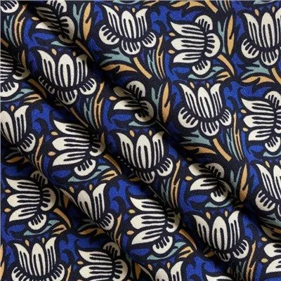 Blå tung vægt flad crepe